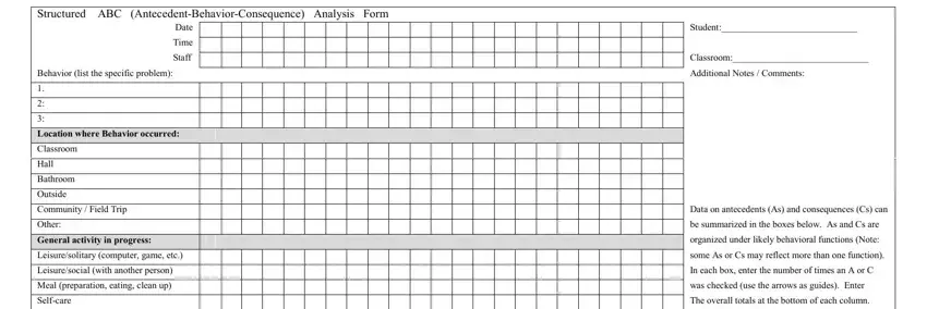 Part number 1 of submitting structured antecedent