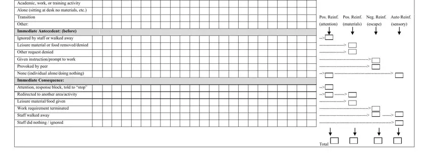 Step # 2 for completing structured antecedent