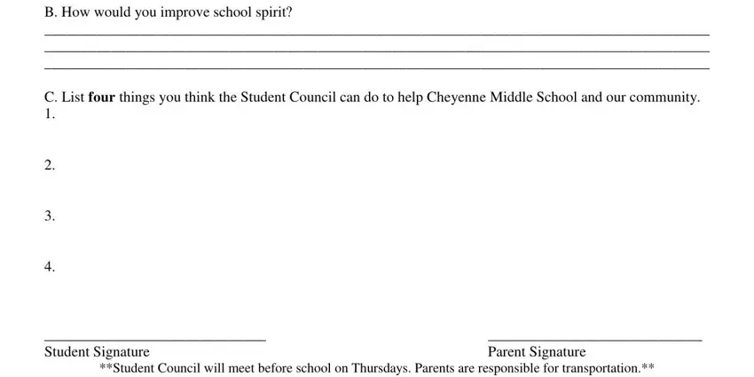 Ways to prepare student council application portion 2