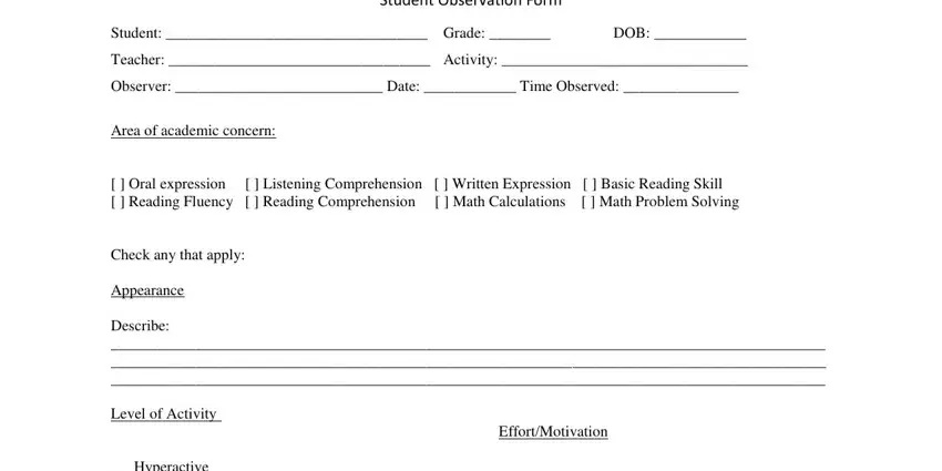 student observation form pdf completion process clarified (stage 1)