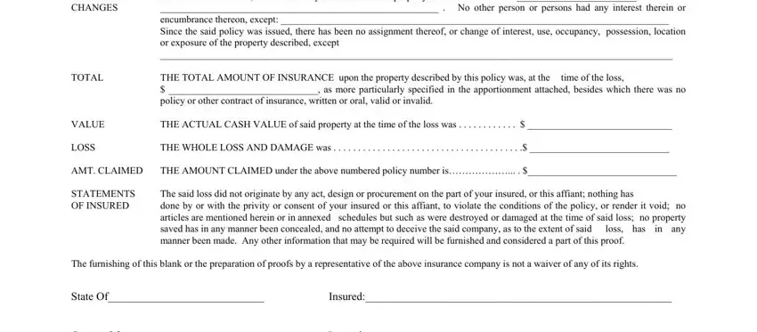 proof of loss template conclusion process detailed (part 2)