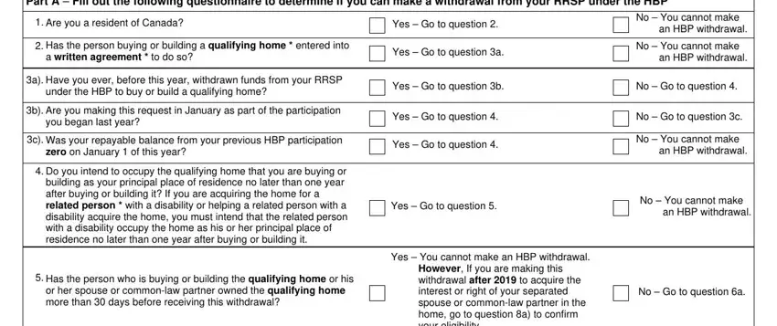 Step # 1 in submitting t1036 formulaire