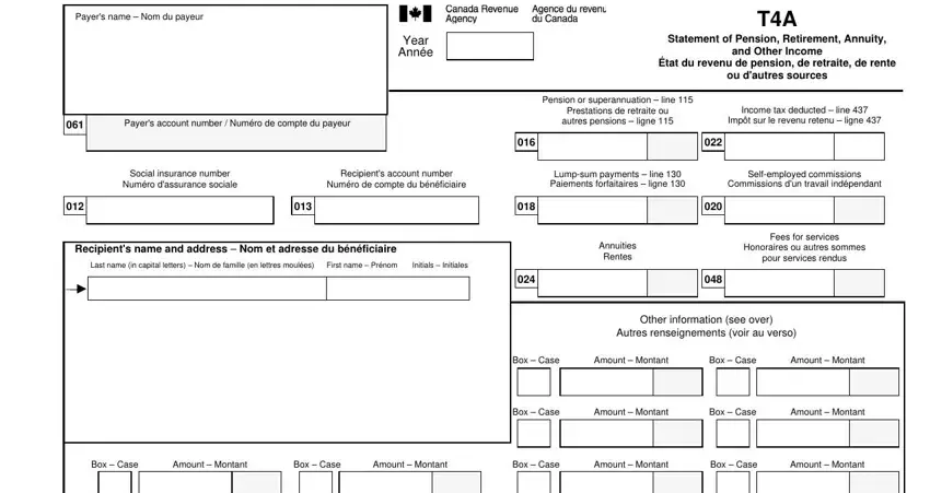Learn how to fill out t4a summary portion 1