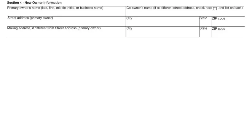 Filling out part 2 in repossession statement
