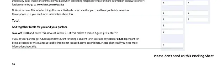 Filling out segment 5 of form tc600