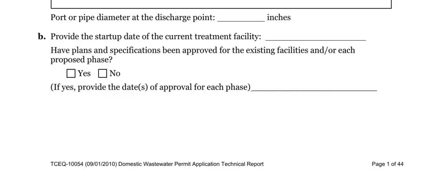 Page  of, b Provide the startup date of the, and plant mode of operation and all in 10054 tceq