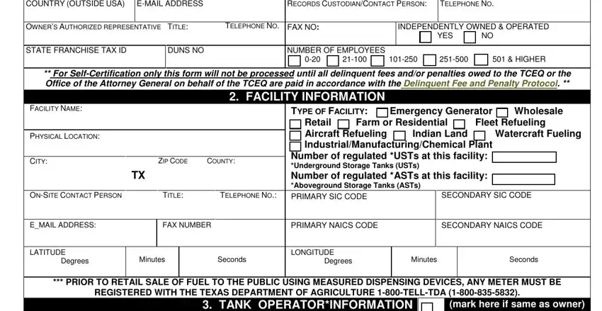 tceq underground storage tank registration completion process explained (step 2)