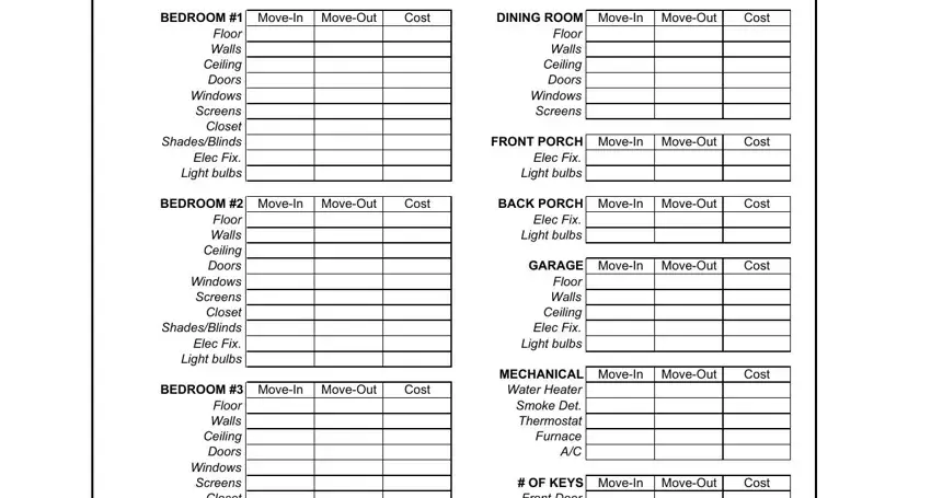 Tenant Move-Out Checklist Form conclusion process clarified (stage 4)