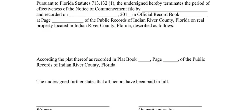 Writing part 1 of fl termination commencement