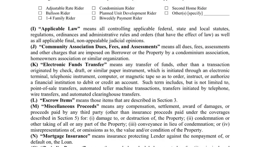 Step number 3 in filling in texas deed of trust template