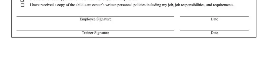 care center personnel information record conclusion process outlined (part 3)