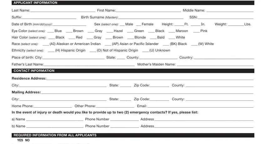 Stage # 1 of submitting Texas From Dl 77 Form