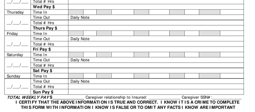 caregiver weekly timesheet conclusion process outlined (part 2)