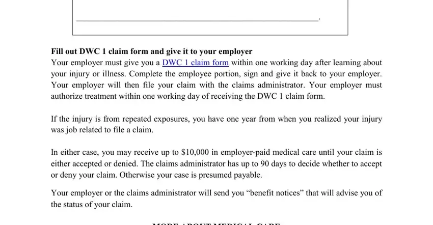 Stage no. 4 for filling out california time of hire pamphlet 2021