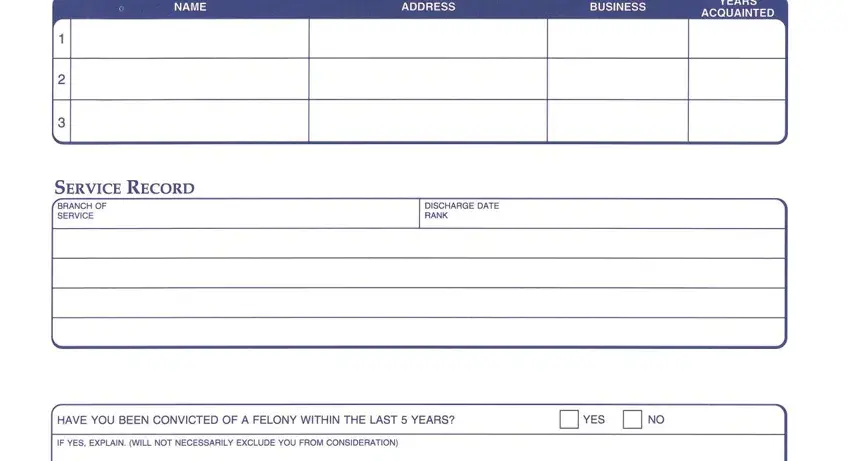 this field, next field, and other fields in form 3288 employment