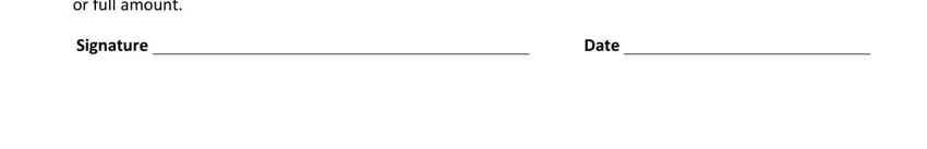 Filling out section 3 of Traffic Ticket Amnesty Form