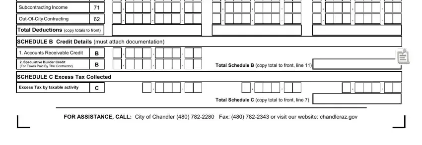 Stage number 5 of submitting az chandler tax