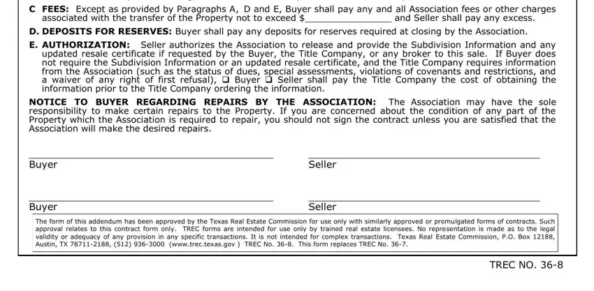 Guidelines on how to fill out texas addendum subject part 2
