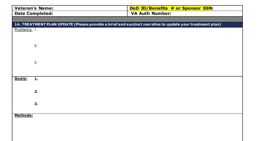 Step # 3 for completing va sar form 2020