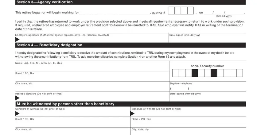 How you can complete Trsl Form 15 stage 2