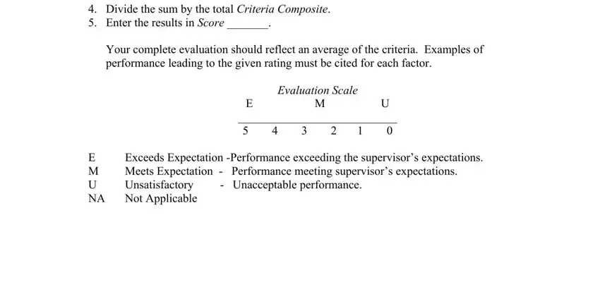 Step no. 2 in completing driver evaluation form