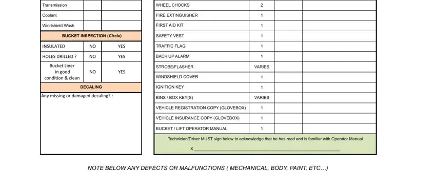 Bucket Truck Safety Inspection Checklist writing process explained (part 2)