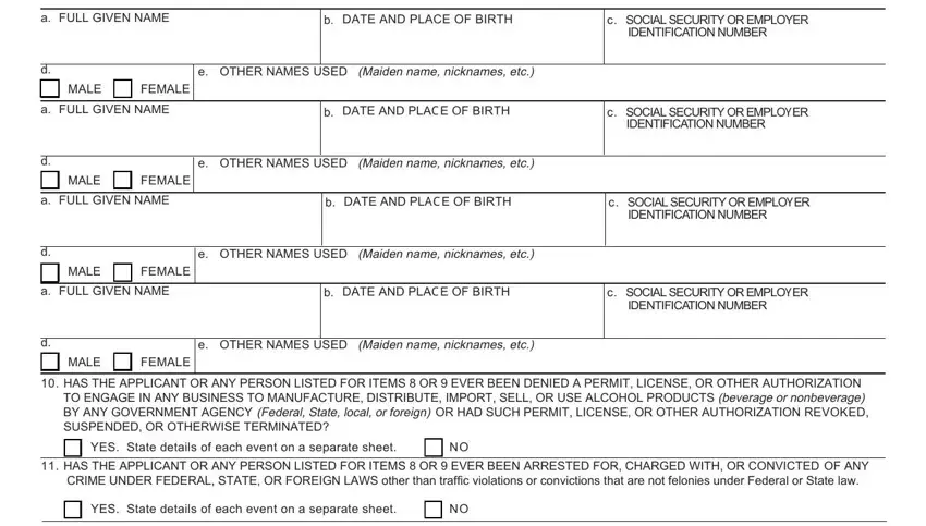 Completing segment 4 in shippensburg borough permit form