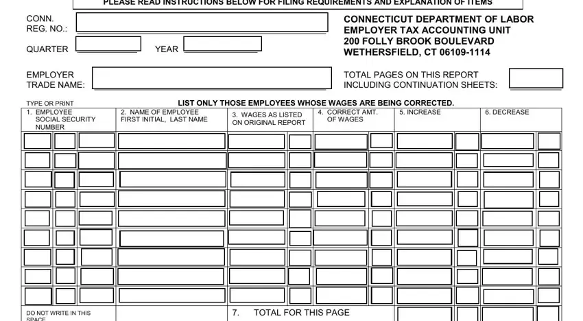 Step number 1 for filling out uc5a form