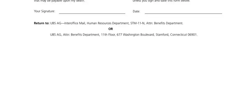Stage # 4 in filling in ubs program beneficiary search