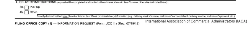 Part # 3 of filling out ucc 11
