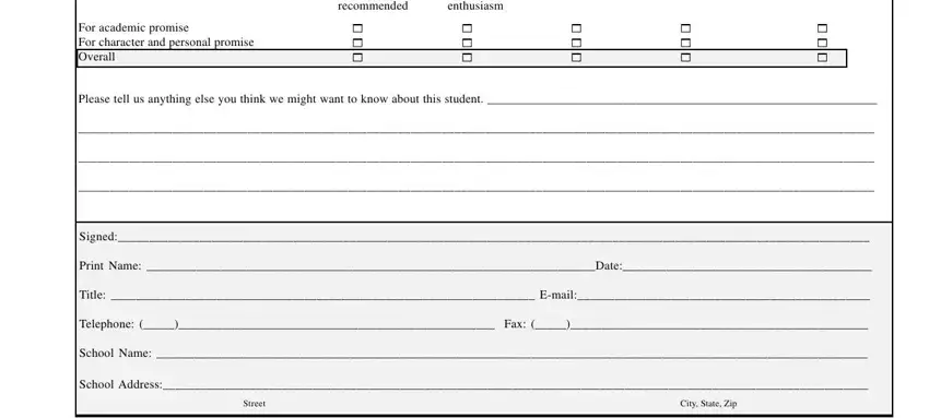 Part number 2 in filling out ucf recommendation