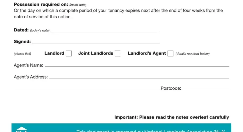 eviction notice uk template conclusion process detailed (step 2)