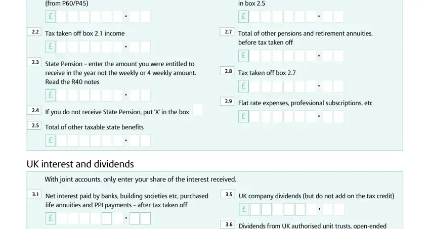 Step # 3 in filling in hmrc form r40