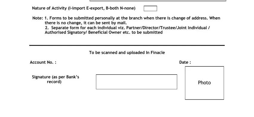 record, Signature as per Banks, and If yes Country of Remittance inside union bank online kyc