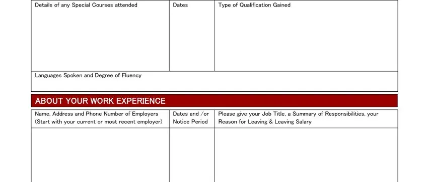 uniqlo interview sheet completion process outlined (portion 4)