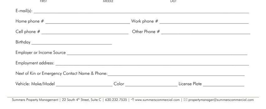 resident information sheet conclusion process explained (step 2)