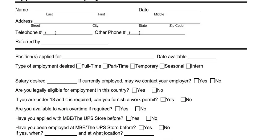 Find out how to complete ups store application online stage 1