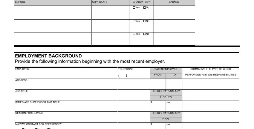 Writing section 3 of ups store application online