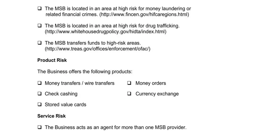 Stage number 3 of filling out usa patriot act independent review form