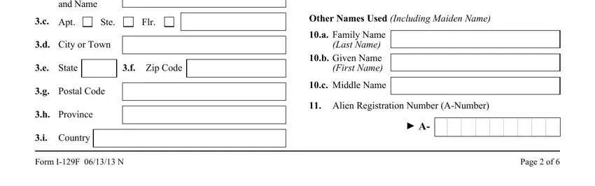 A way to prepare i 129f fillable form portion 5