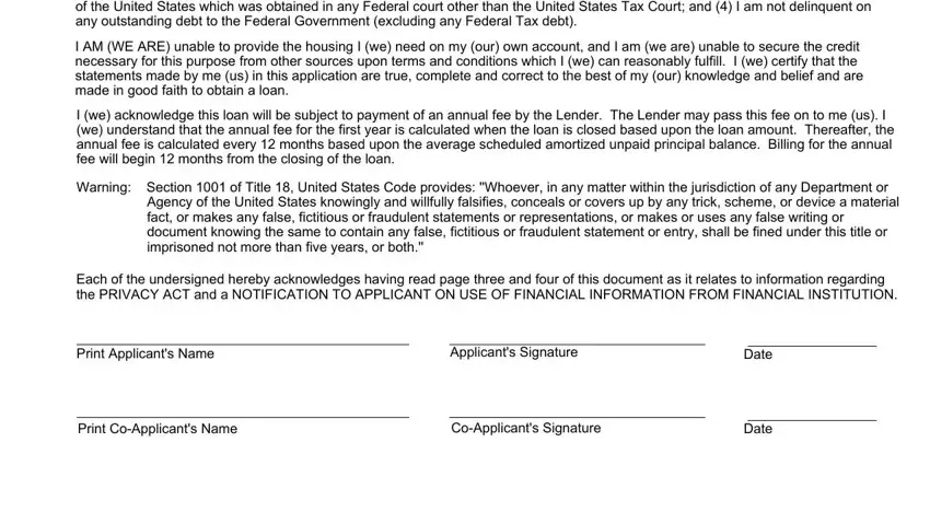 A way to fill in rural development form stage 5
