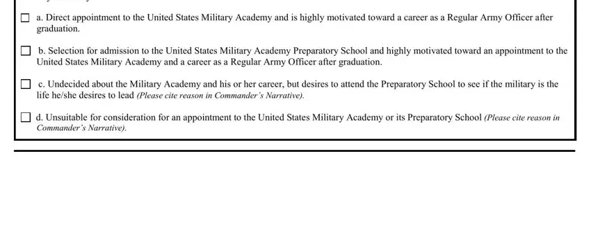 A way to prepare commander s assessment usma form 351 12 stage 3