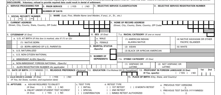 Writing section 1 in what is a 680 form