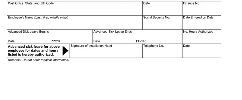The best way to fill out usps advanced leave stage 1