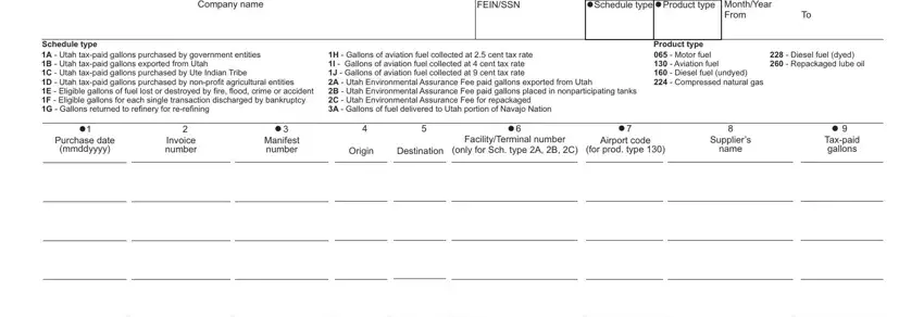 Writing segment 5 in Utah Form Tc 116