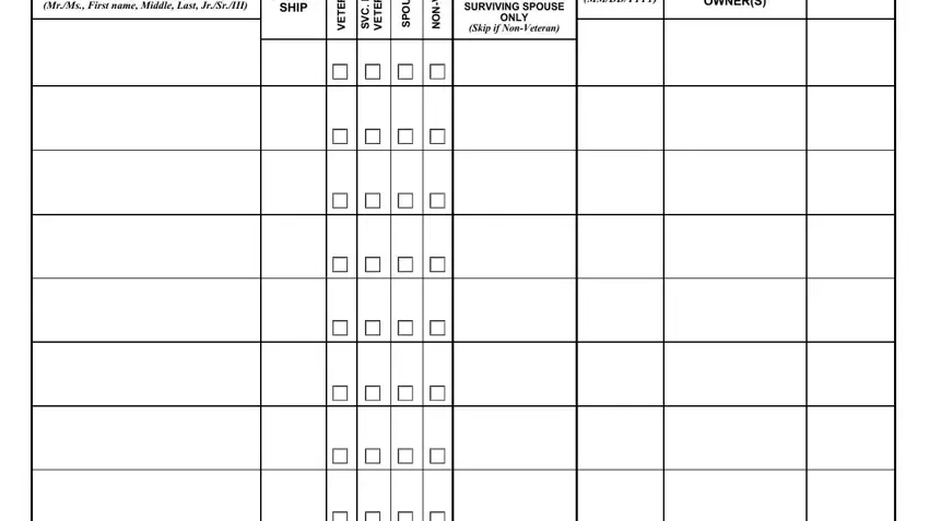 Ways to complete form 0877 va form step 3