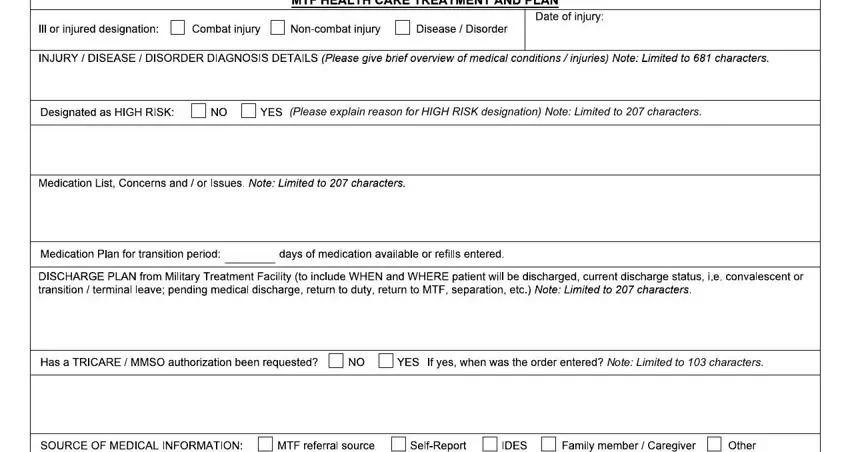 Completing part 4 in va form referral