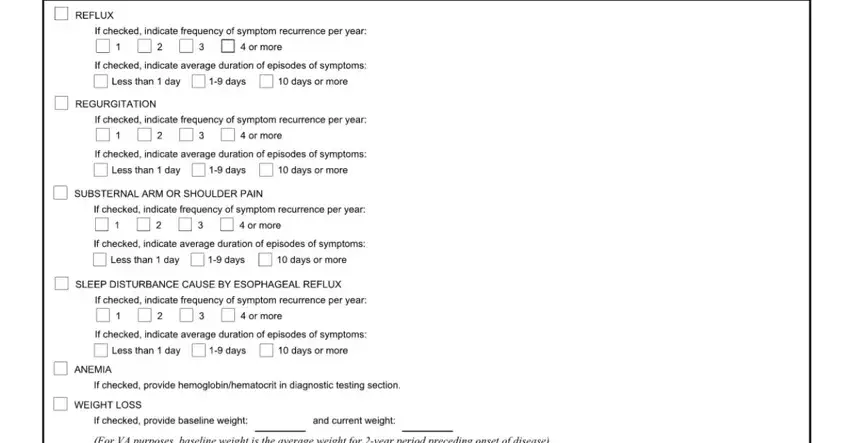 How to prepare va form 21 0960g 1 portion 3