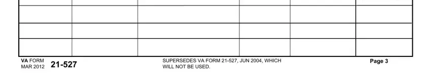 Part number 3 for filling out form 21 527ez