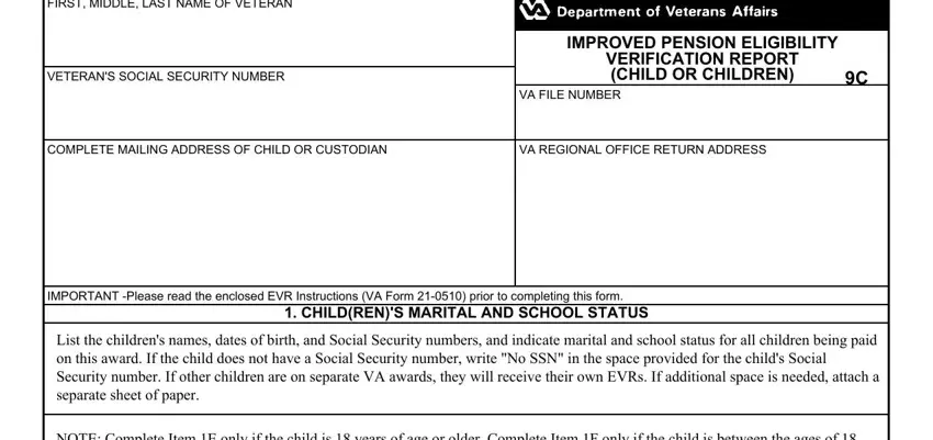 Tips on how to fill out Va Form 21P 0519C step 1